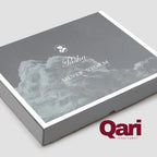 Pasha Silver Storm luxury cotton bedding packaging with cloud design, premium home textiles