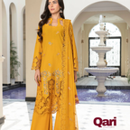 3-PC Unstitched Lawn Shirt Crinkle Embroidered Dupatta Nayab By Wania | WL-375