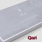 Pasha Embroidered Dream luxury bedding set in elegant gray packaging