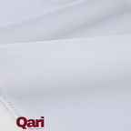 Smooth white fabric with premium texture, ideal for elegant clothing and home textiles